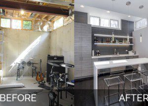 Before and After Basement Remodeling - Sebring Design Build