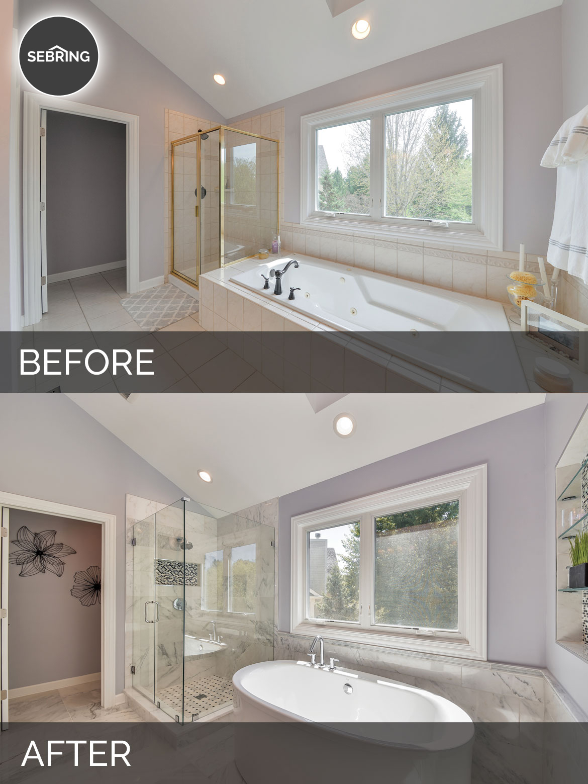 Doug & Natalie's Master Bath Before & After Pictures | Luxury Home