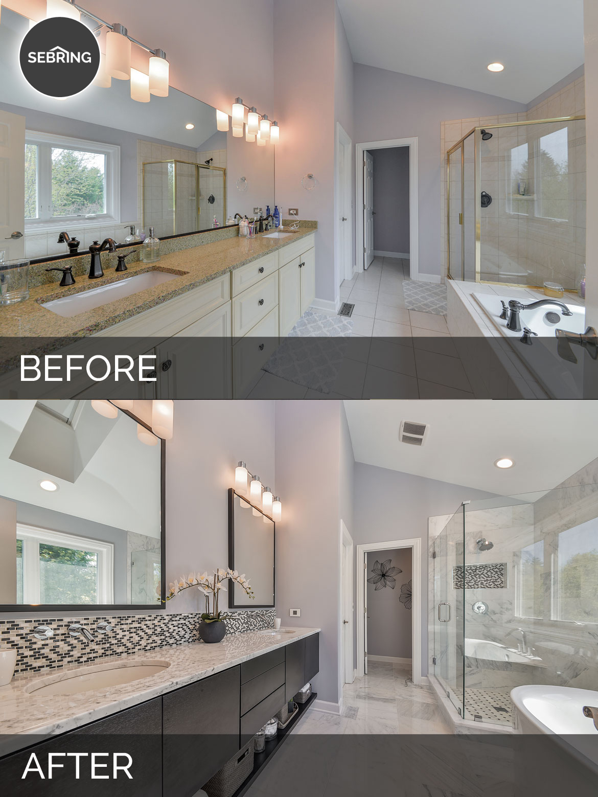 Doug & Natalie's Master Bath Before & After Pictures | Home Remodeling