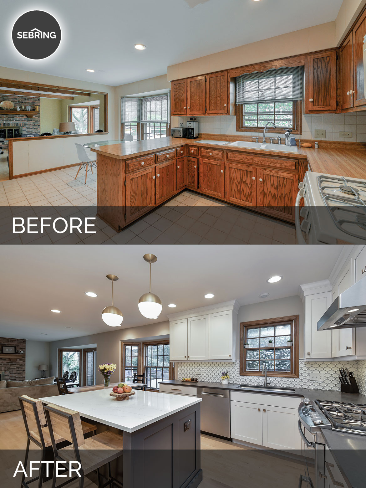 Justin & Carina’s Kitchen Before & After Pictures | Home Remodeling