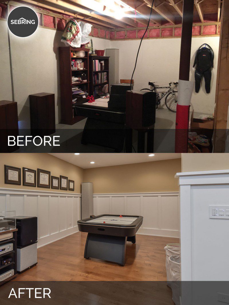 A Naperville Basement Before & After Pictures Sebring Design Build