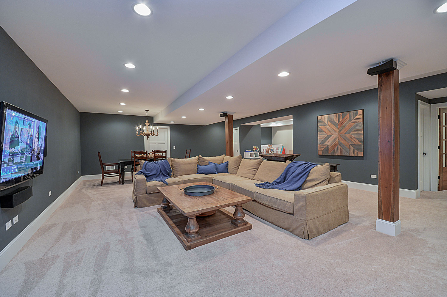 Drew & Nicole's Basement Remodel Pictures | Home Remodeling Contractors