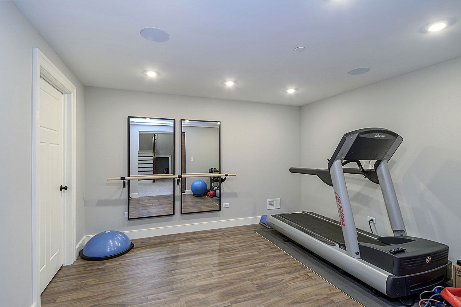 Workout Exercise Room Basement Remodeling Ideas Glen Ellyn Sebring Design Build