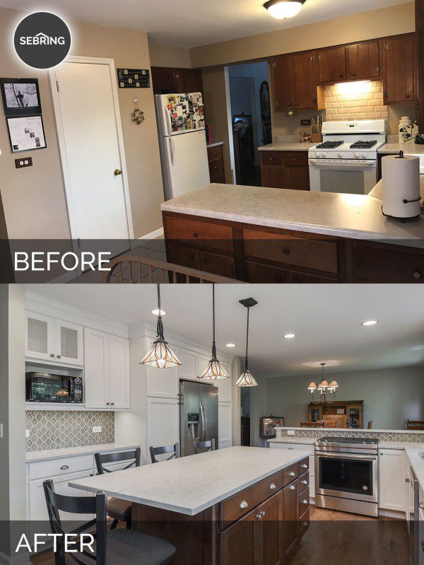 Scott & Ann's Kitchen Before & After Pictures - Sebring Design Build