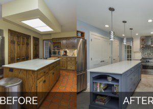 Warrenville Kitchen Before & After - Sebring Design Build