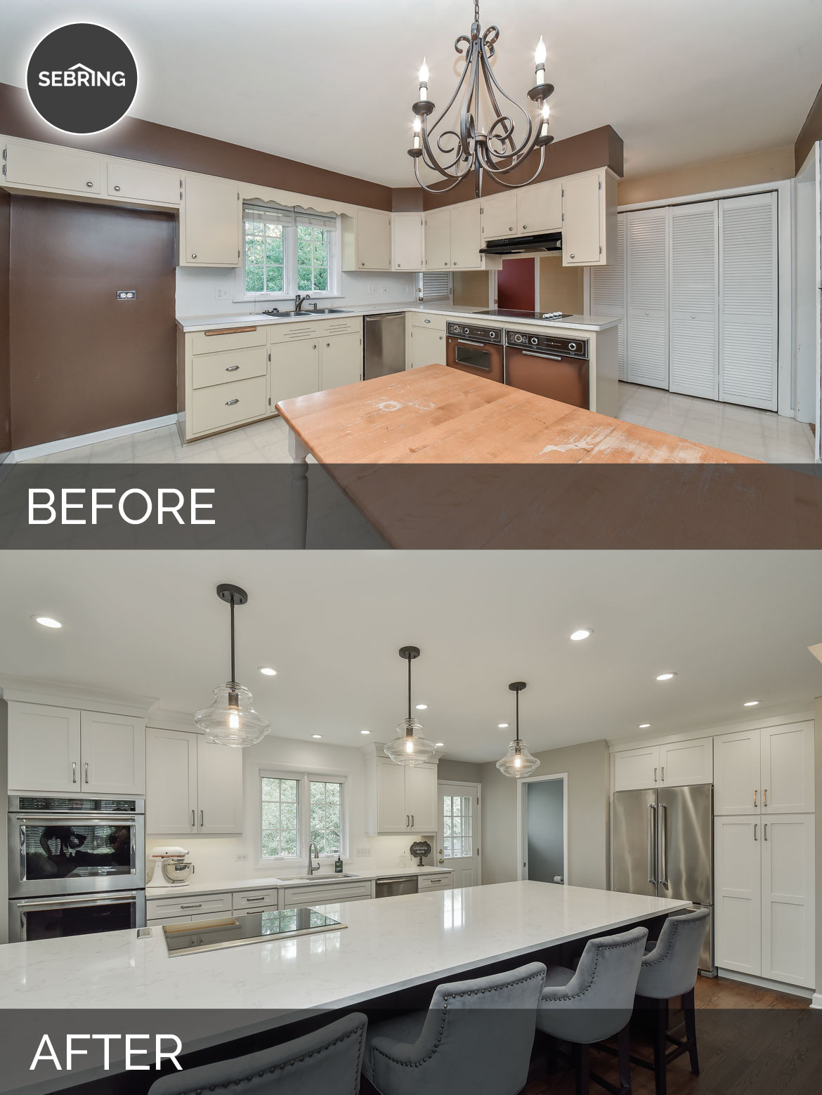 Dale &amp; Tracey’s Kitchen Before &amp; After Pictures | Luxury Home