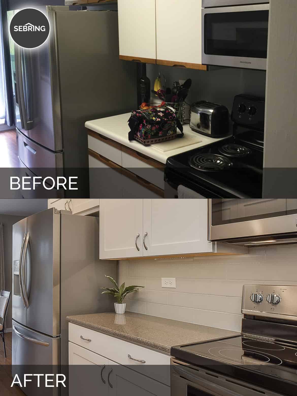 Willowbrook Before & After Kitchen - Sebring Design Build