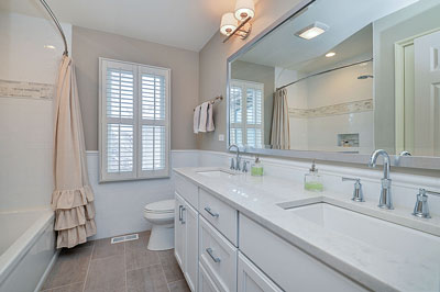 Hall Guest Bathroom Remodel Naperville - Sebring Design Build