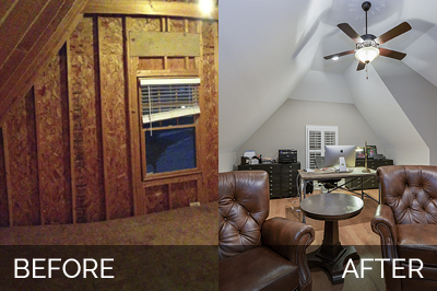 Drew & Nicole s Attic Before & After