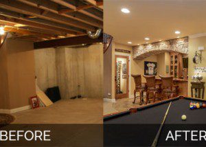Before and After Basement Remodeling - Sebring Design Build