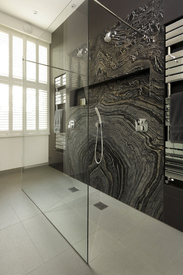 Dark Bathroom Design Tile Showers Ideas Walk Shower 