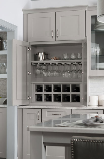 the psychology of why gray kitchen cabinets are so popular | home