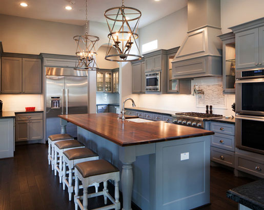 Brown Kitchen Island Cabinet the psychology of why grey kitchen cabinets are so popular sebring services