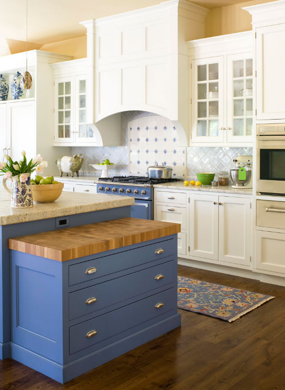 Colouring Splash Kitchen Island blue kitchen cabinets sebring services