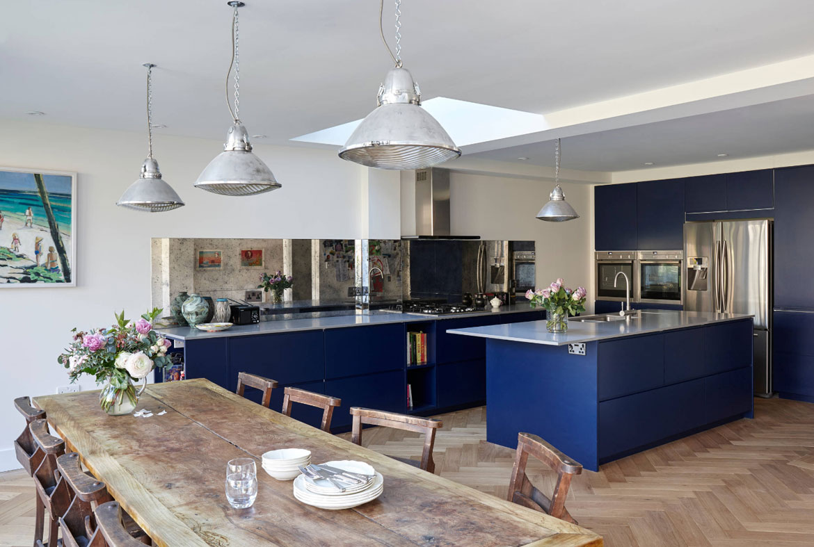 31 Awesome Blue Kitchen Cabinet Ideas | Home Remodeling ...