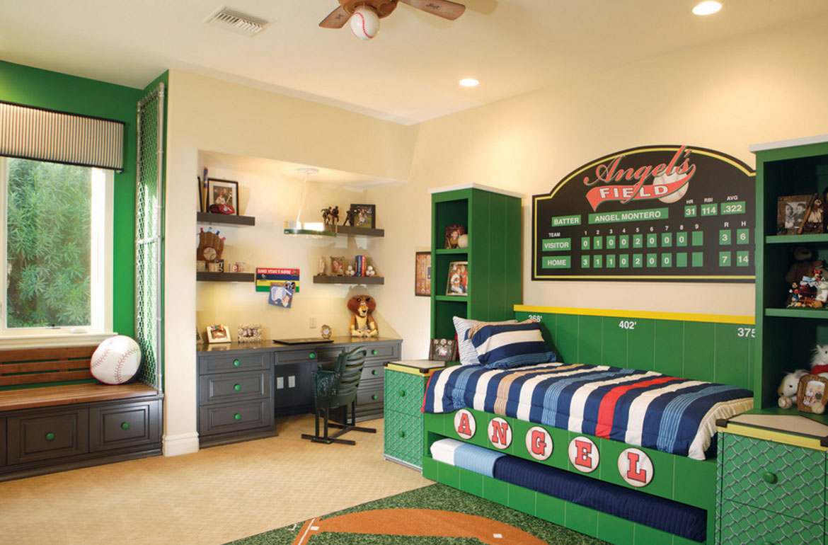 Kids Sports Room Home Design Ideas Photos Wayfair   Really Fun Sports Themed Bedroom Ideas 33 Sebring Services 