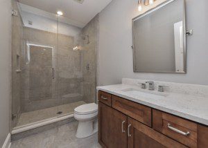 Naperville Hall Bathroom Remodeling Project - Sebring Design Build