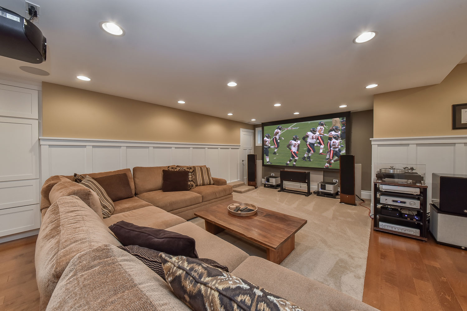 TV Room Finished Ideas Naperville IL Basement Remodeling Naperville 27_Sebring Services