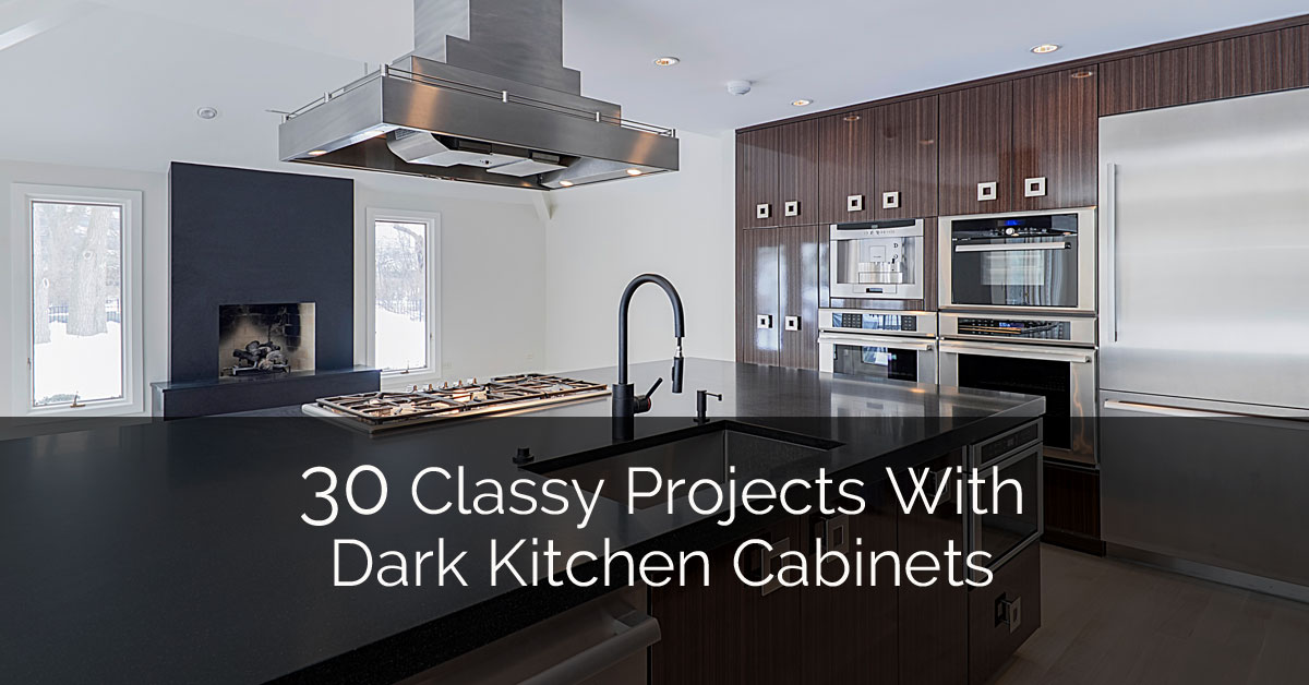 30 Classy Projects With Dark Kitchen Cabinets Home Remodeling