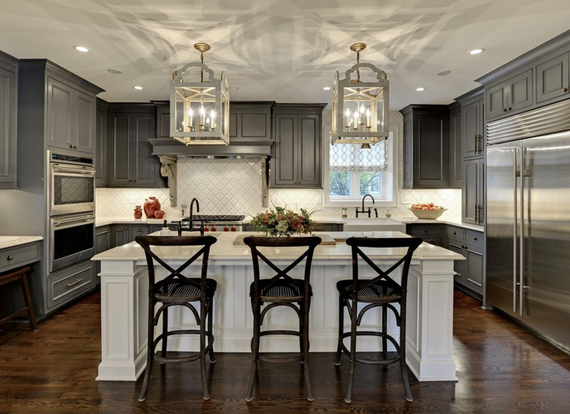 Creatice Dark Cabinets Kitchen for Simple Design