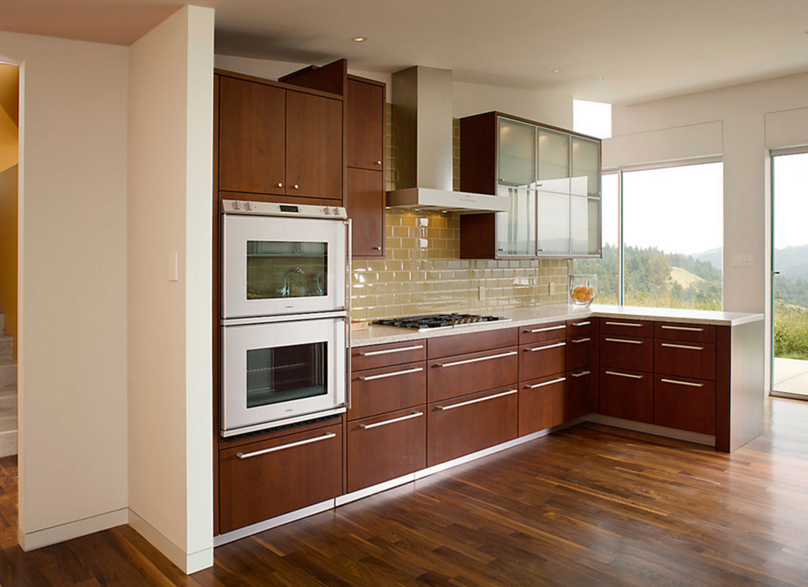 Oooo Dark Brown Cabinets With Gray Walls Love It So Classy