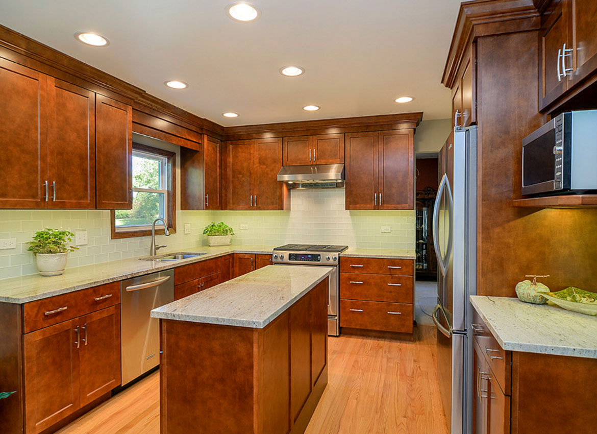 Kitchen Floor Ideas With Brown Cabinets