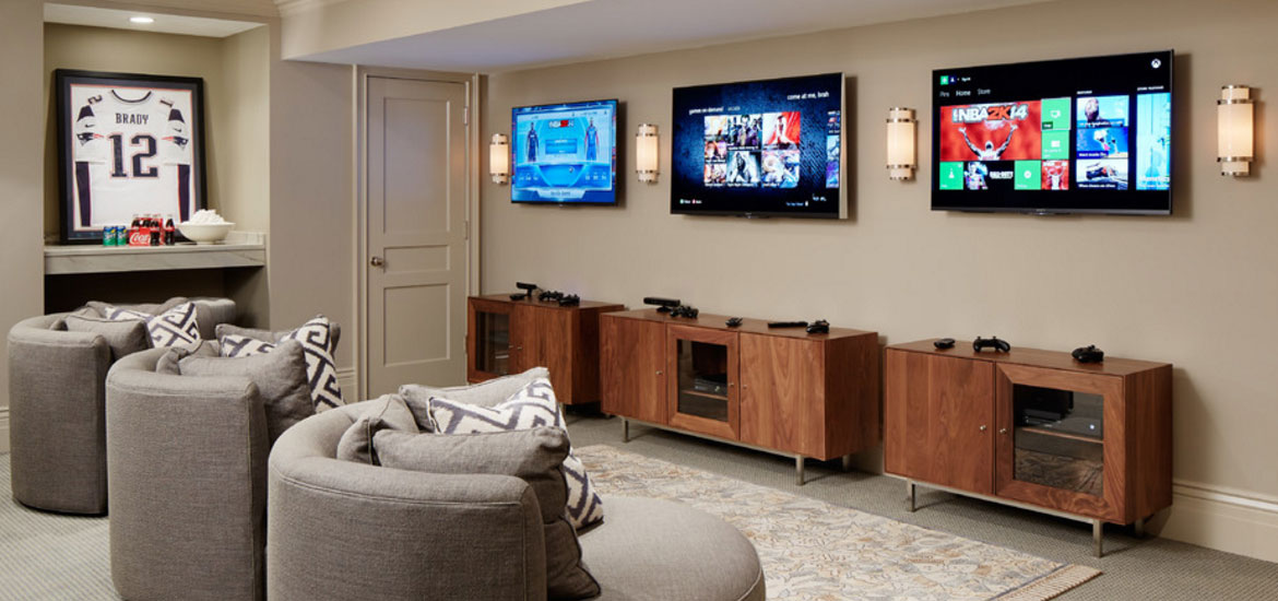 The Most Amazing Video Game Room Ideas To Enhance Your Basement Home Remodeling Contractors Sebring Design Build