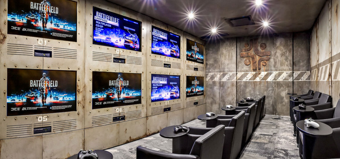 The Most Amazing Video Game Room Ideas To Enhance Your Basement Home Remodeling Contractors Sebring Design Build Preparing to move in a while, i thought i'd skip sharing pictures of the messy part of the room kappa. the most amazing video game room ideas