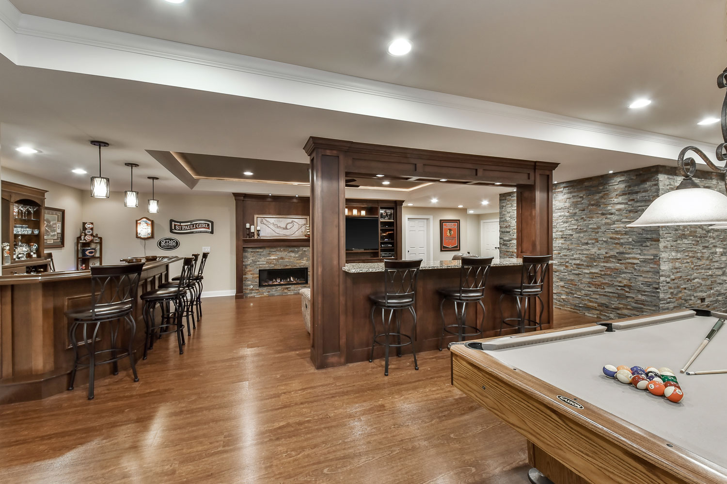 Brian & Kelli's Basement Remodel Pictures | Luxury Home Remodeling ...