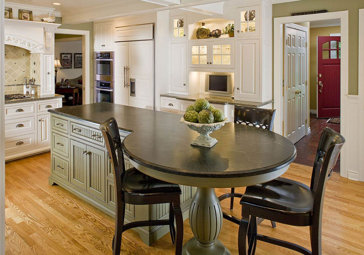 custom kitchen table islands