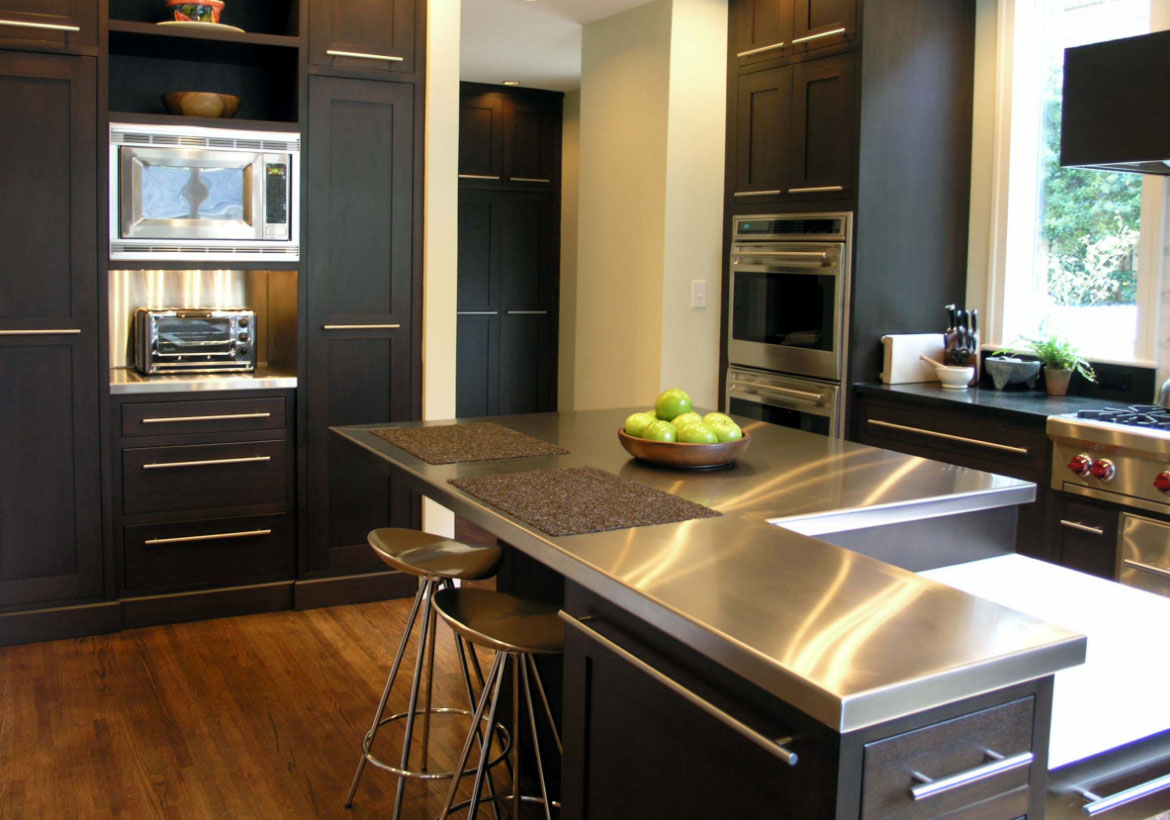 Sleek Stainless Steel Countertop Ideas Guide | Home ...