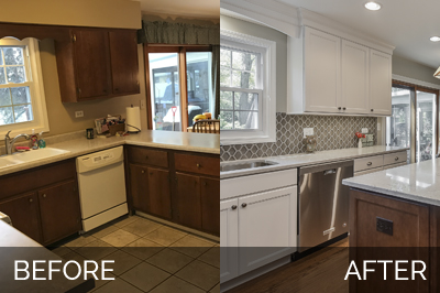 Scott & Ann's Kitchen Before & After Pictures | Sebring Design Build