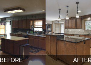 Plainfield Kitchen Before & After - Sebring Design Build