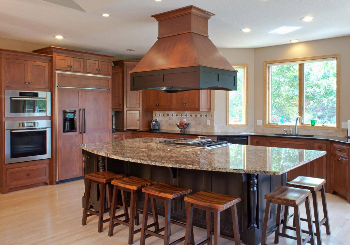 Classic Yellow Mounted Kitchen Island Range Hood choosing the perfect metal range hoods or wood range hoods