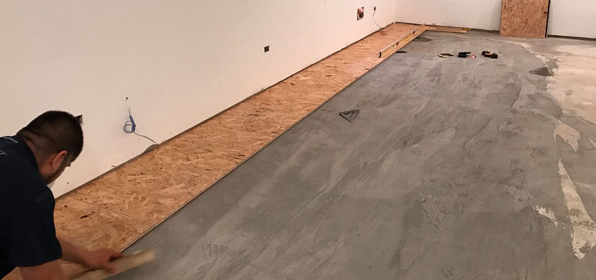 Basement Subfloor Options Dricore Versus Plywood Sebring Design Build