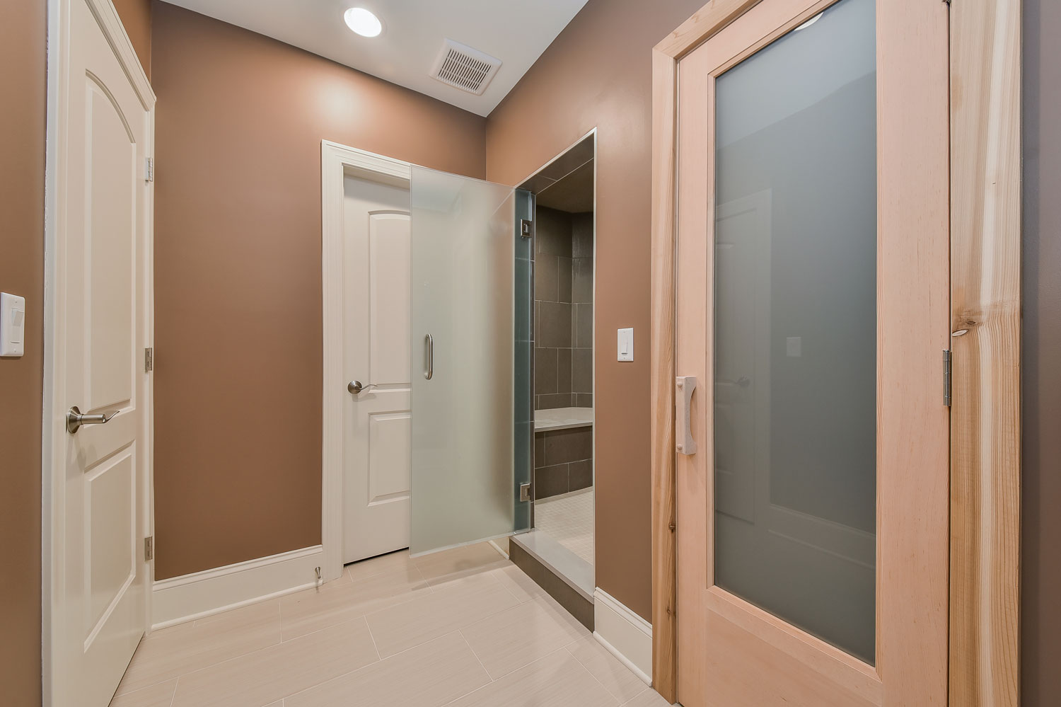 Downers Grove Basement Remodel with Sauna, Steam Shower, Office - Sebring Design Build