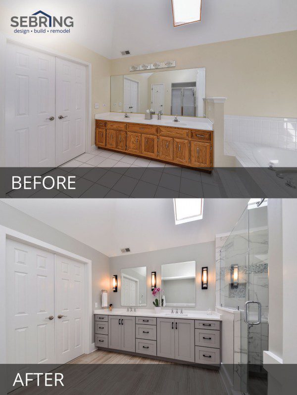 Sarah & Ray’s Master Bathroom Before & After Pictures 