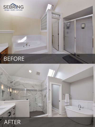 Sarah & Ray’s Master Bathroom Before & After Pictures | Sebring Design ...