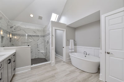 Naperville Master Bathroom Remodeling Project - Sebring Design Build