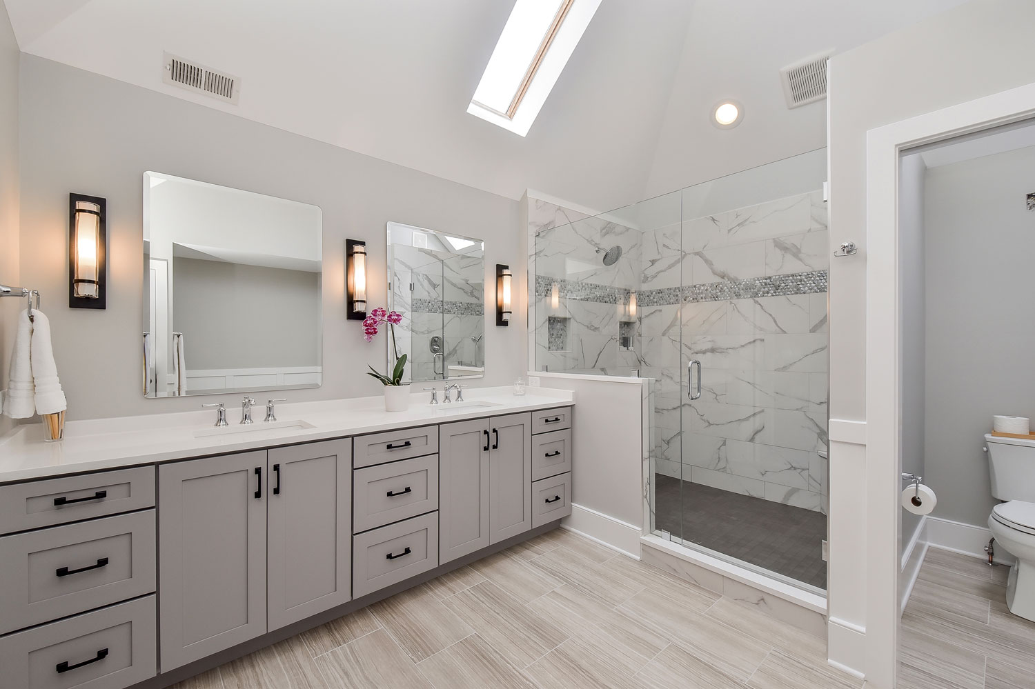 Naperville Master Bathroom Remodeling Project - Sebring Design Build