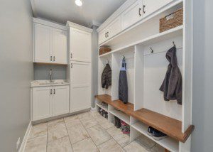 Naperville Mudroom Cubbies Laundry Room Attic - Sebring Design Build
