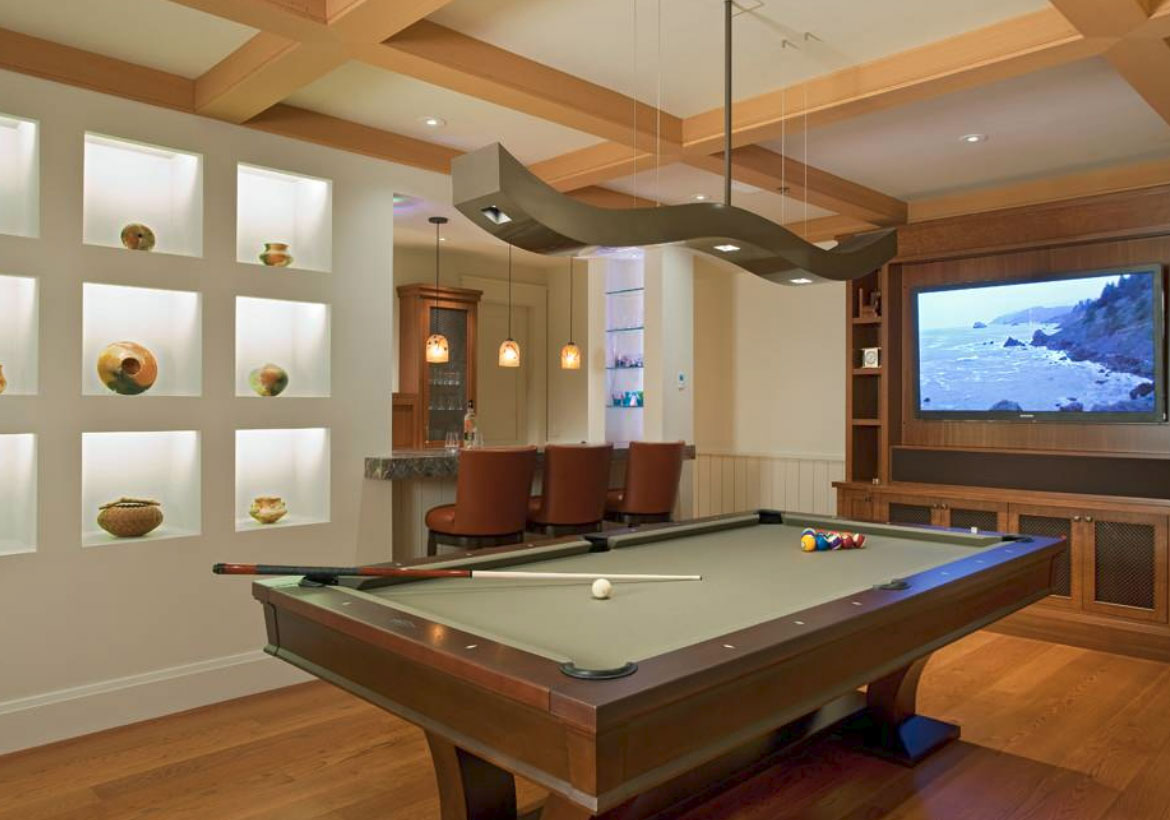 Billiard Room Lighting Ideas To Upgrade, How Big Should A Light Be Over Pool Table