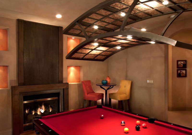 pool table recessed lighting