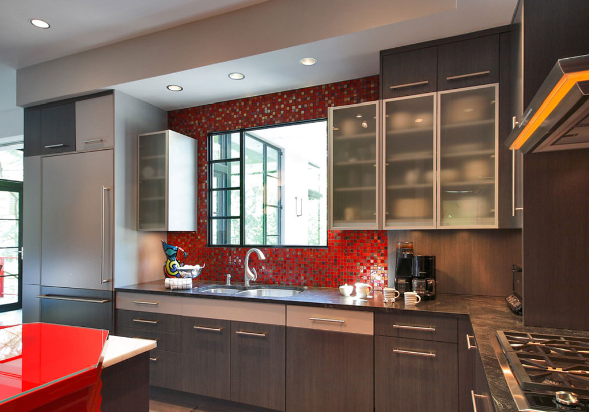 kitchen with lighted soffit