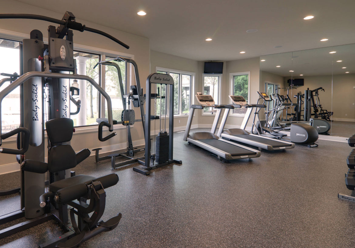 workout room mats