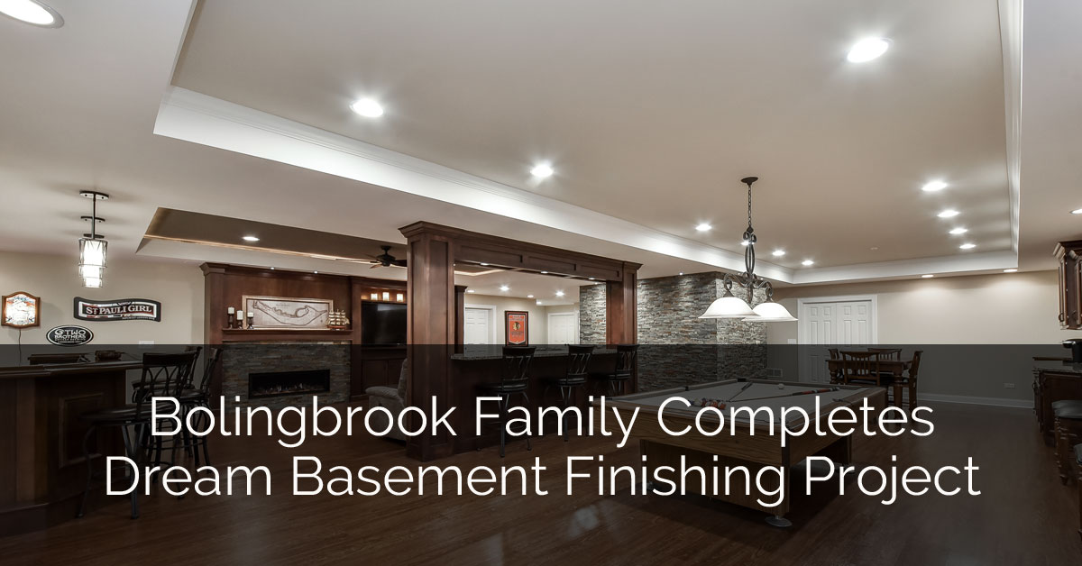 Bolingbrook Family Completes Dream Basement Finishing Project