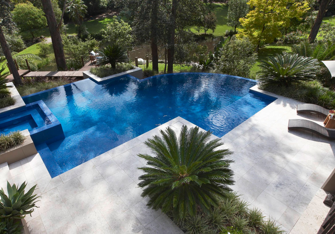 New Backyard Ideas With Pools for Large Space