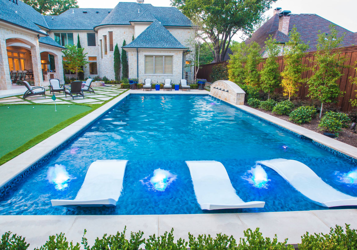 63 Invigorating Backyard Pool Ideas & Pool Landscapes Designs | Luxury Home Remodeling | Sebring