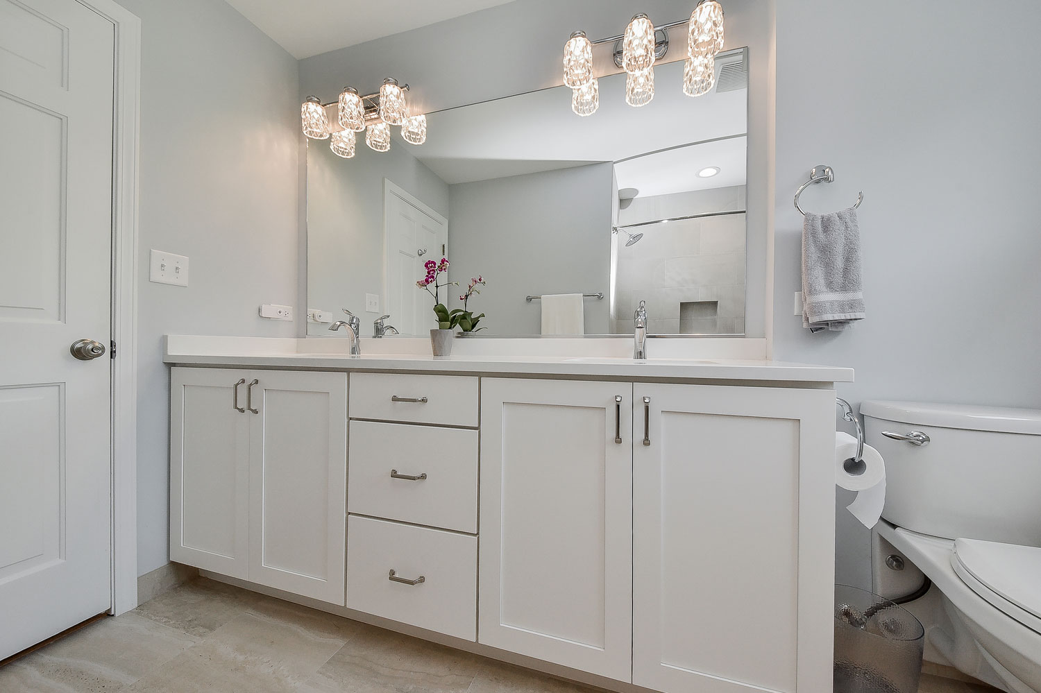 Naperville Hall Bathroom Update - Sebring Design Build