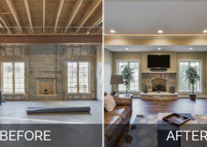 Basement Remodel Before & After Pictures